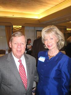 Gloria Jean Hecking with Johnny Isakson