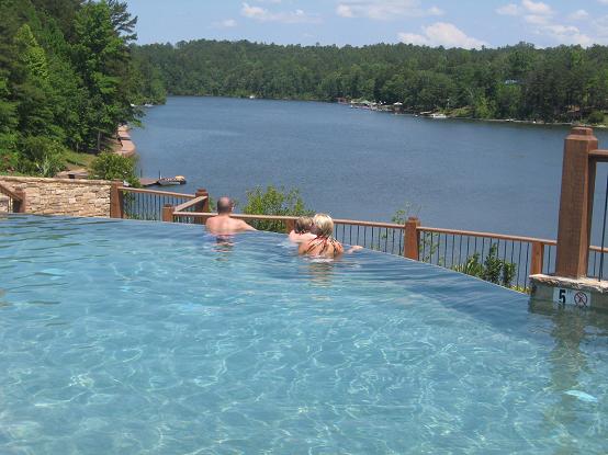 Chimney Cove-Infinity pool overlooking lake